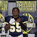 2024 Missouri Wolverines Award Winner #55 Brent Couch - 6 Year Alumni for the Missouri Wolverines Youth Football Club in Kansas City Missouri