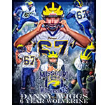 2019 Missouri Wolverines Award Winner #67 Danny Wiggs - 6 Year Alumni for the Missouri Wolverines Youth Football Club in Kansas City Missouri