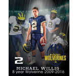 2016 Missouri Wolverines Award Winner #2 Michael Willis - 8 Year Alumni for the Missouri Wolverines Youth Football Club in Kansas City Missouri