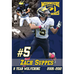2012 Missouri Wolverines Award Winner #5 Zach Suppes - 8 Year Alumni for the Missouri Wolverines Youth Football Club in Kansas City Missouri