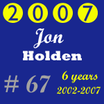 2007 Missouri Wolverines Award Winner #67 Jon Holden - 6 Year Alumni for the Missouri Wolverines Youth Football Club in Kansas City Missouri