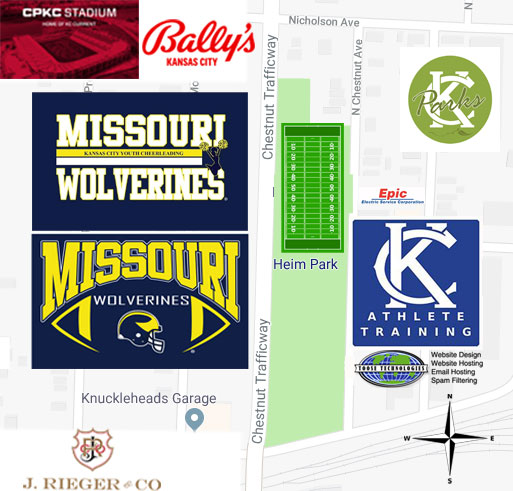 Kansas City Athlete Training is located in the East Bottoms of Kansas City Missouri and is the Home of the Missouri Wolverines Youth Football Club