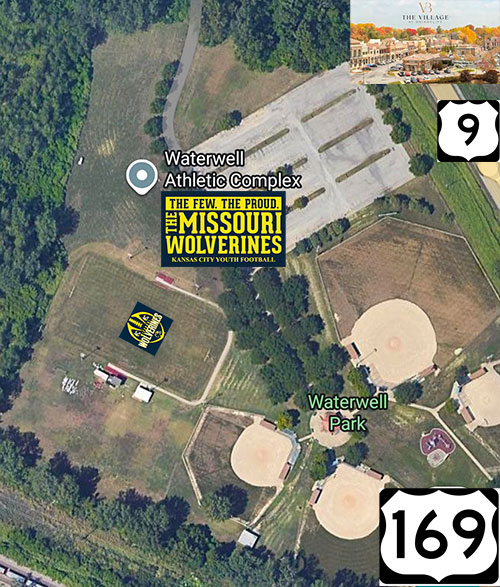 Waterwell Athletic Complex Kansas City Missouri and the Home of the Missouri Wolverines Youth Tackle and Flag Football and Cheerleading Clubs