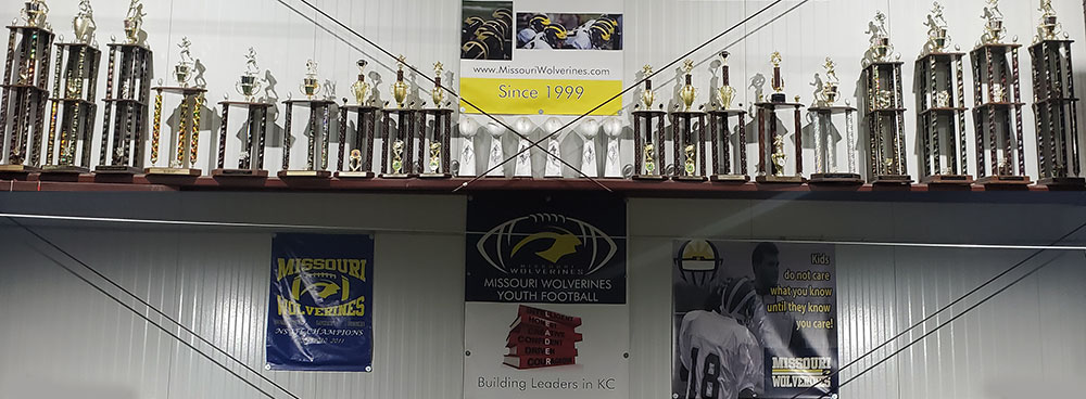 Hall Of Fame for the Missouri Wolverines Youth Tackle and Flag Football Club in Kansas City Missouri