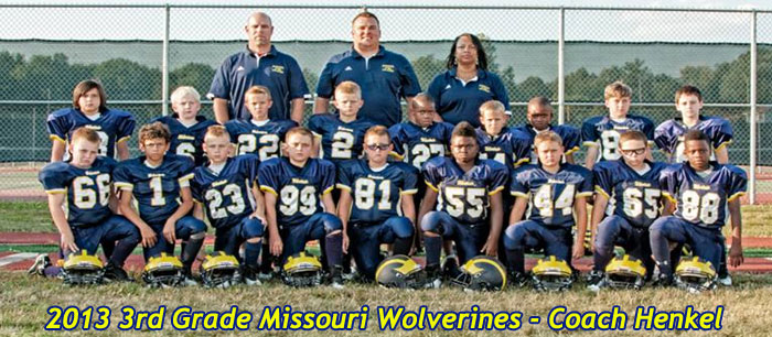 2013 Missouri Wolverines 3rd Grade Youth Tackle Football Team