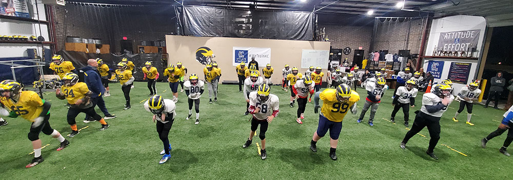 Indoor Training Facility for the Missouri Wolverines Youth Tackle and Flag Football Club in Kansas City Missouri