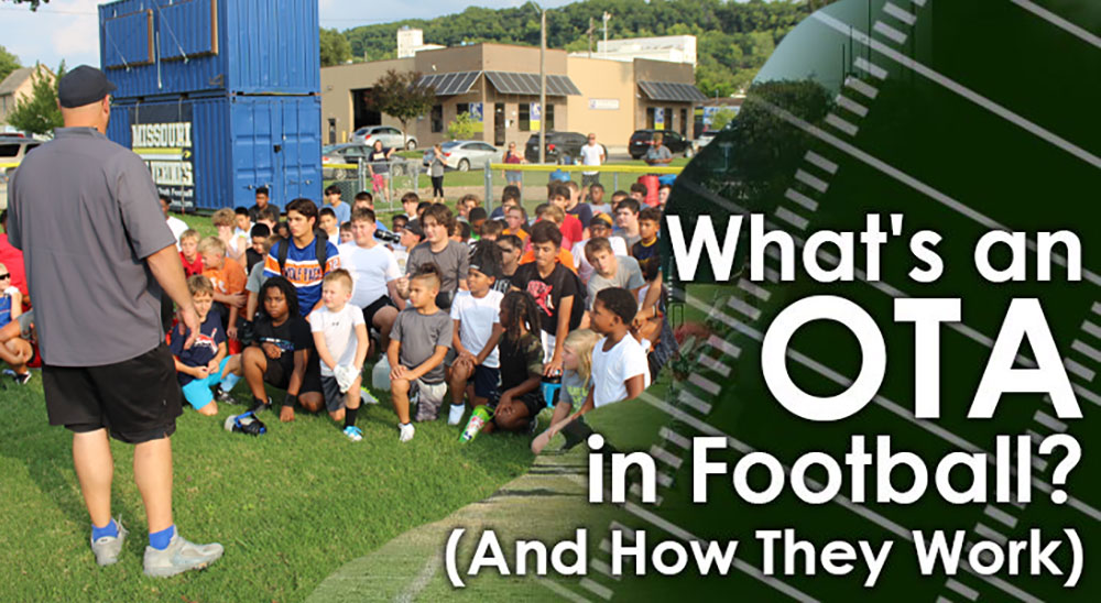 Offseason OTAs for the Missouri Wolverines Youth Tackle and Flag Football Club in Kansas City Missouri