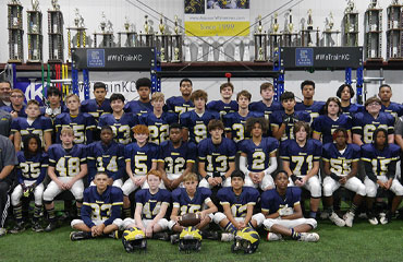 Kansas City Middle School Competitive Youth Tackle Football for players in the 8th Grade can join the Missouri Wolverines Youth Football Club in Kansas City Missouri