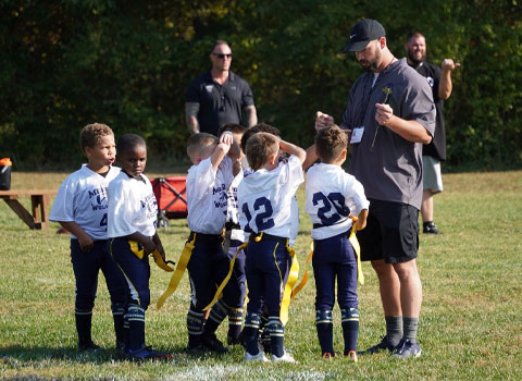 Kansas City Youth Tackle Football for 2nd and 3rd Graders ages 9 year olds and younger located in the heart Kansas City Missouri via the Missouri Wolverines Youth Football Club