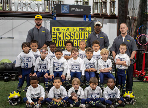 Kansas City Youth Flag Football for Kindergarten, 1st and 2nd Graders ages 5 thru 7 year olds located in the heart Kansas City Missouri via the Missouri Wolverines Youth Football Club