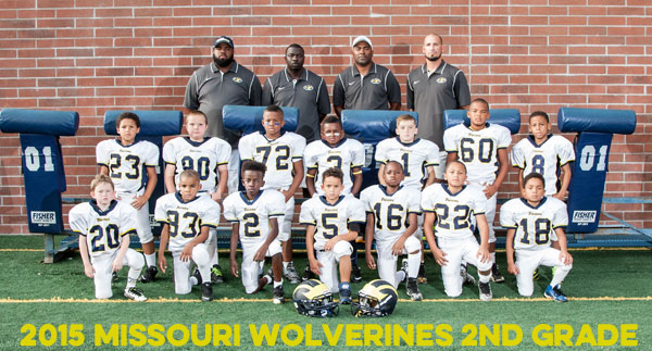 2015 Missouri Wolverines 2nd Grade Football Team