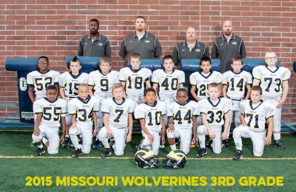 2015 Missouri Wolverines 3rd Grade Football Team
