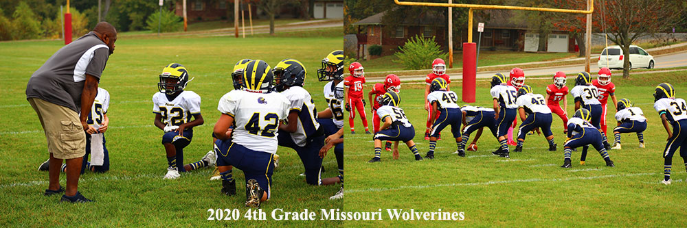 2020 4th Grade Missouri Wolverines Youth Football Team